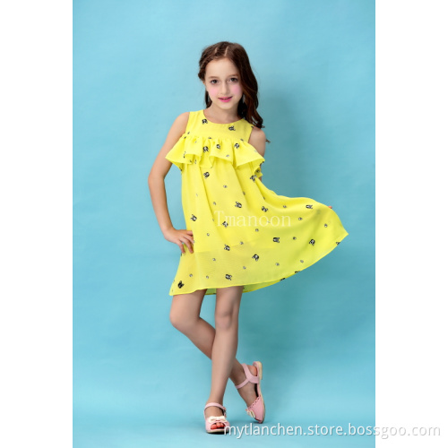 Pretty Swweetheart Skirt for Girls Meadow Friends Dress